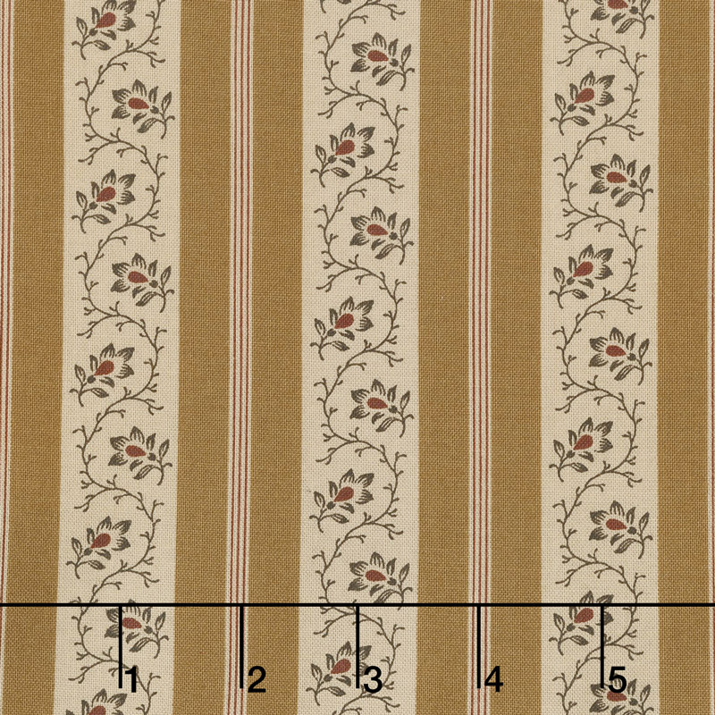 Spice It Up - Stripe Golden Yellow Yardage