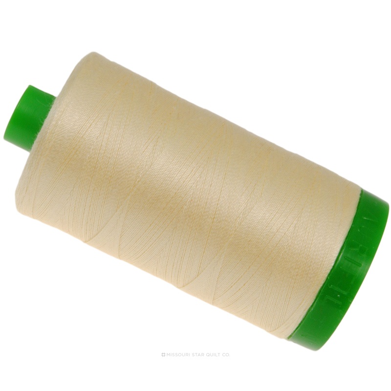 Aurifil 40 WT 100% Cotton Mako Large Spool Thread - Butter