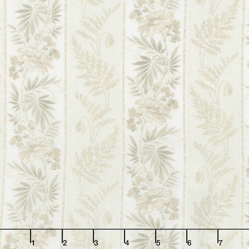 Regency Ballycastle Chintz 18th Century - Buncrana Off White Yardage