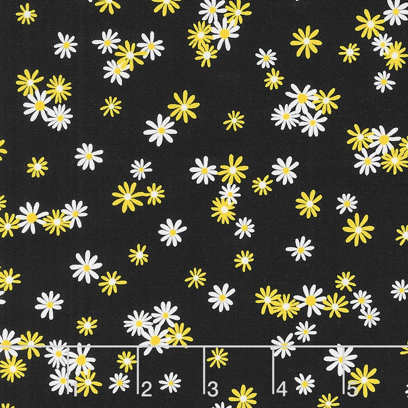 Bumble Bumble - Daisy Ditz Black Yardage