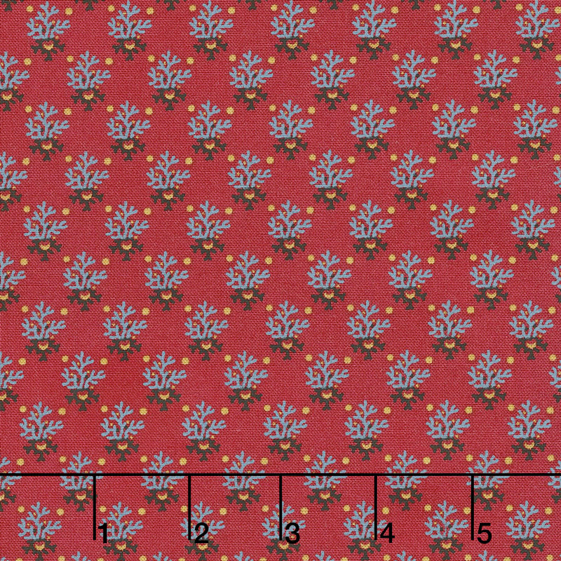 Bristle Creek Farmhouse - Fern Red Yardage