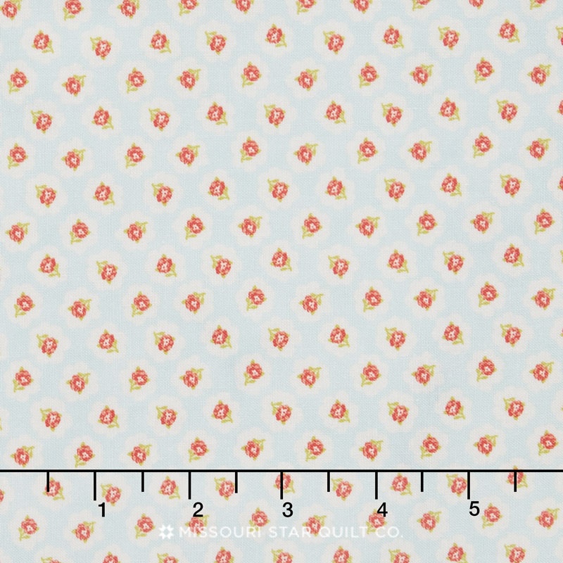 Coney Island - Cotton Blossoms Ocean Blue Yardage