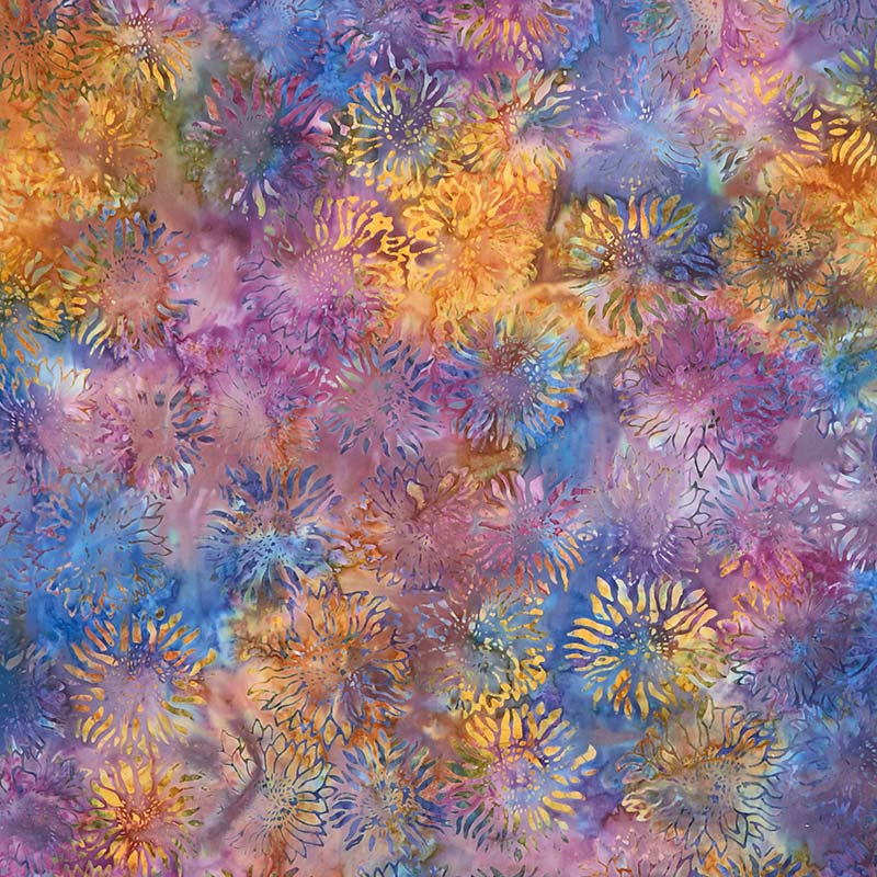 Artisan Batiks - Inspired by Nature Sunflowers Nature Yardage