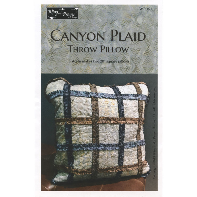 Canyon Plaid Pillows Pattern