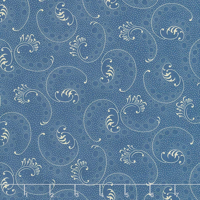 Mood in Blue - Blow Me a Kiss Blue Yardage