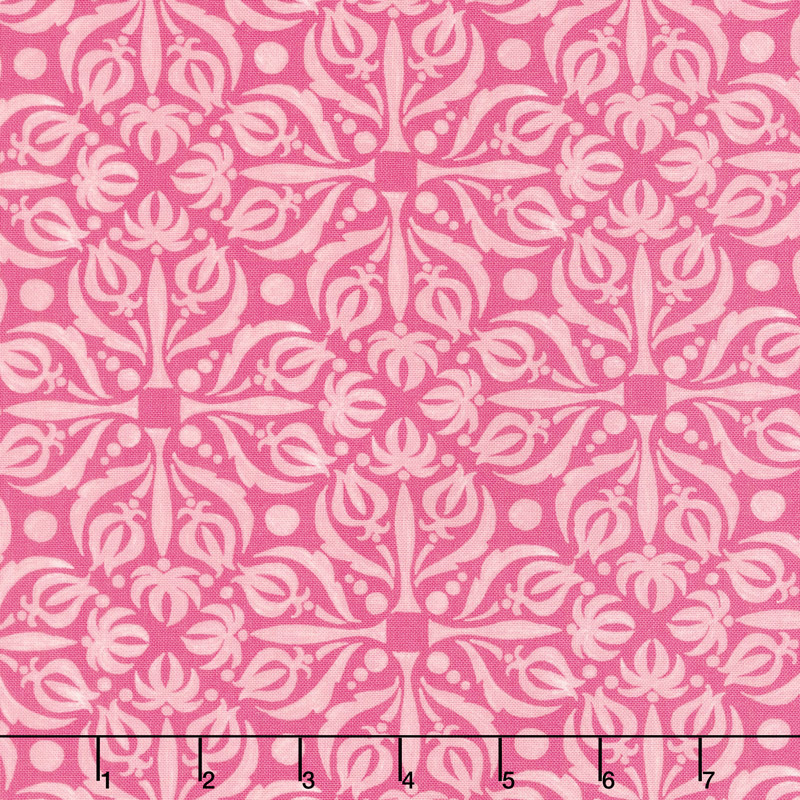 Sweet Pea & Lily - Fancy Medallion Rose Yardage
