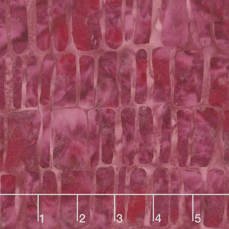 Soul Song Batiks - Rectangles Magenta Yardage