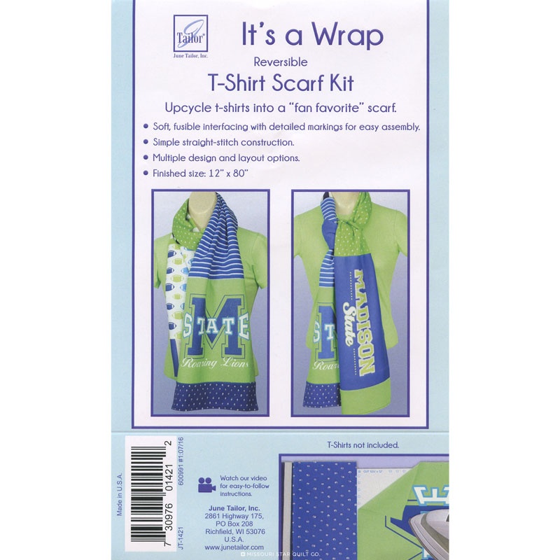 It's a Wrap T-Shirt Straight Scarf Pattern