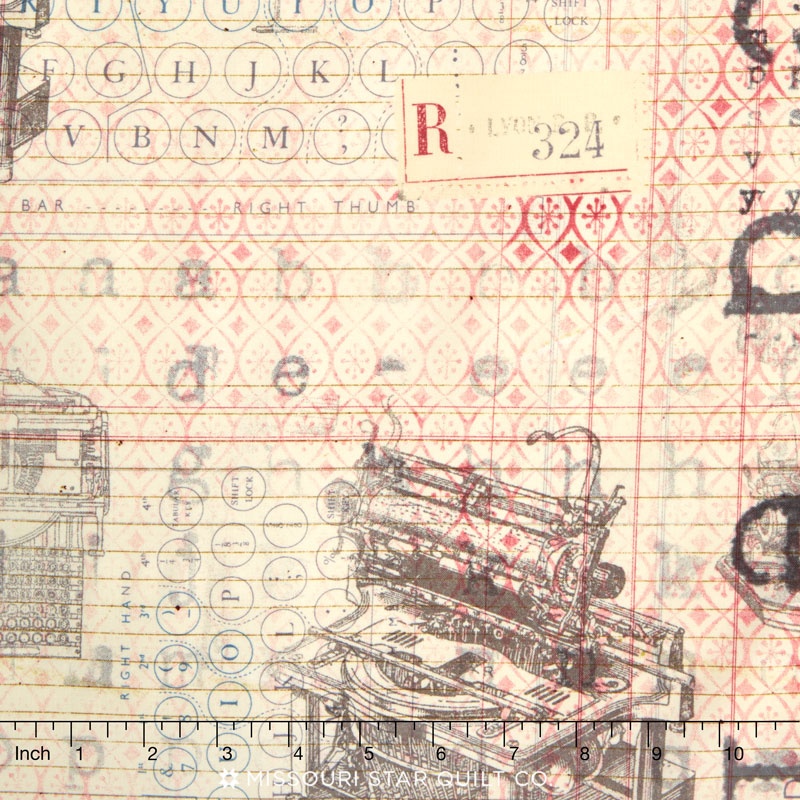 Eclectic Elements - Correspondence Typo Neutral Yardage