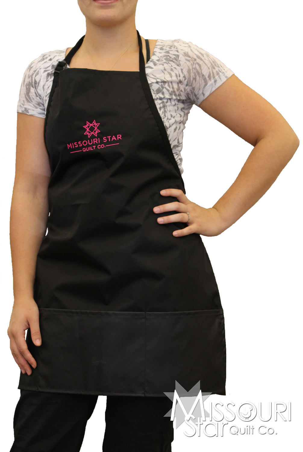 MSQC Black Custom Apron with Pockets