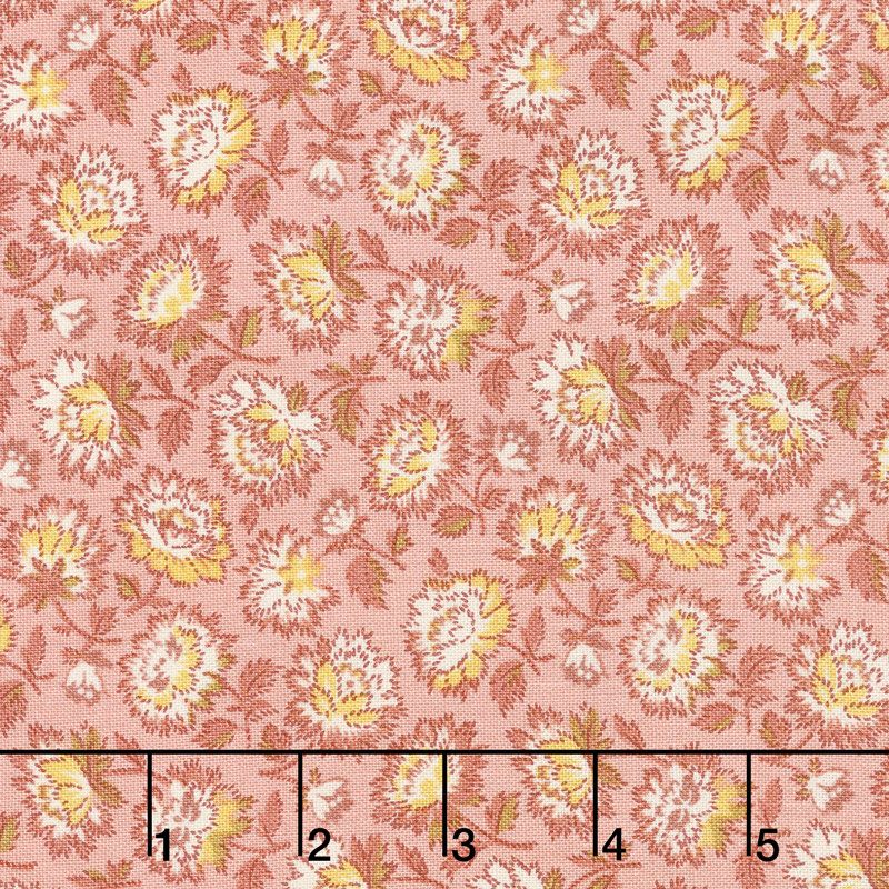 Bed of Roses - Geranium Primrose Yardage