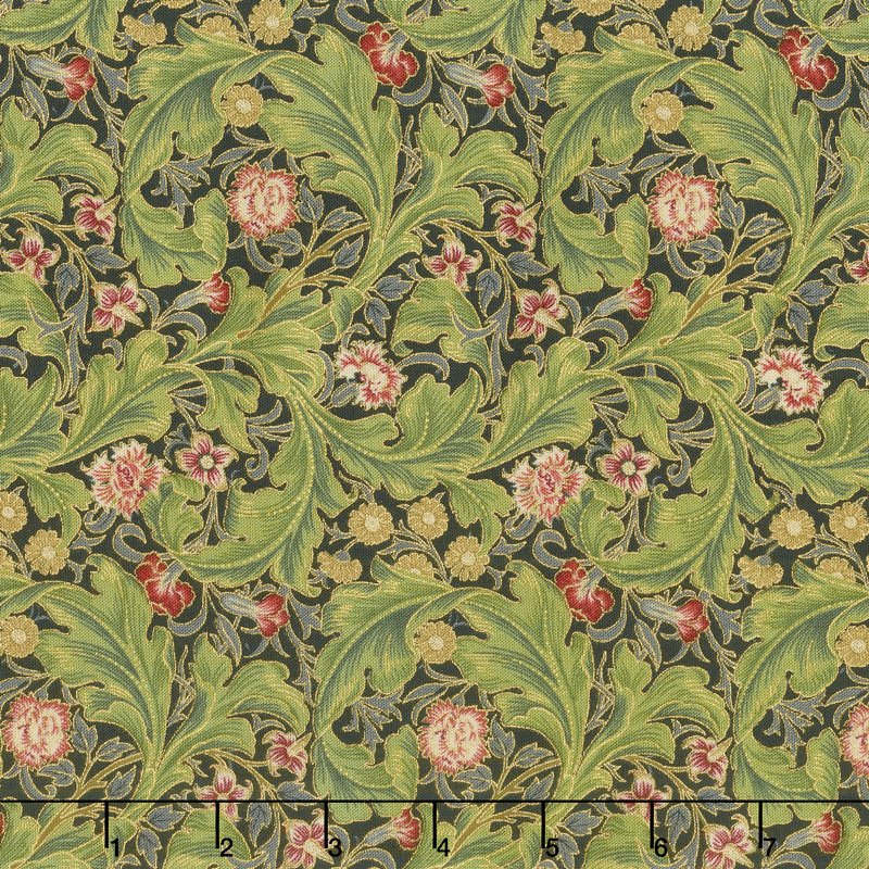Morris Holiday 1912 - Leicester Ebony Metallic Yardage