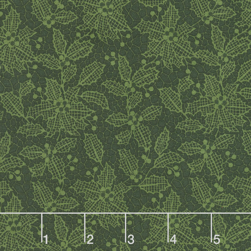 Let It Sparkle - Holiday Lace Evergreen Yardage