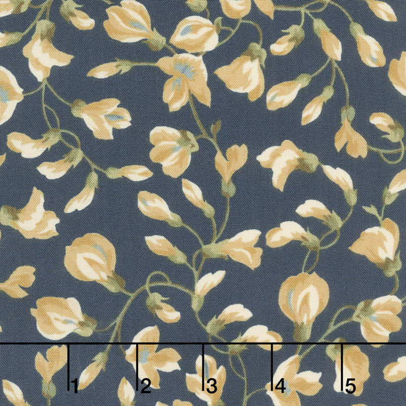 English Countryside - Vining Buds Navy Yardage