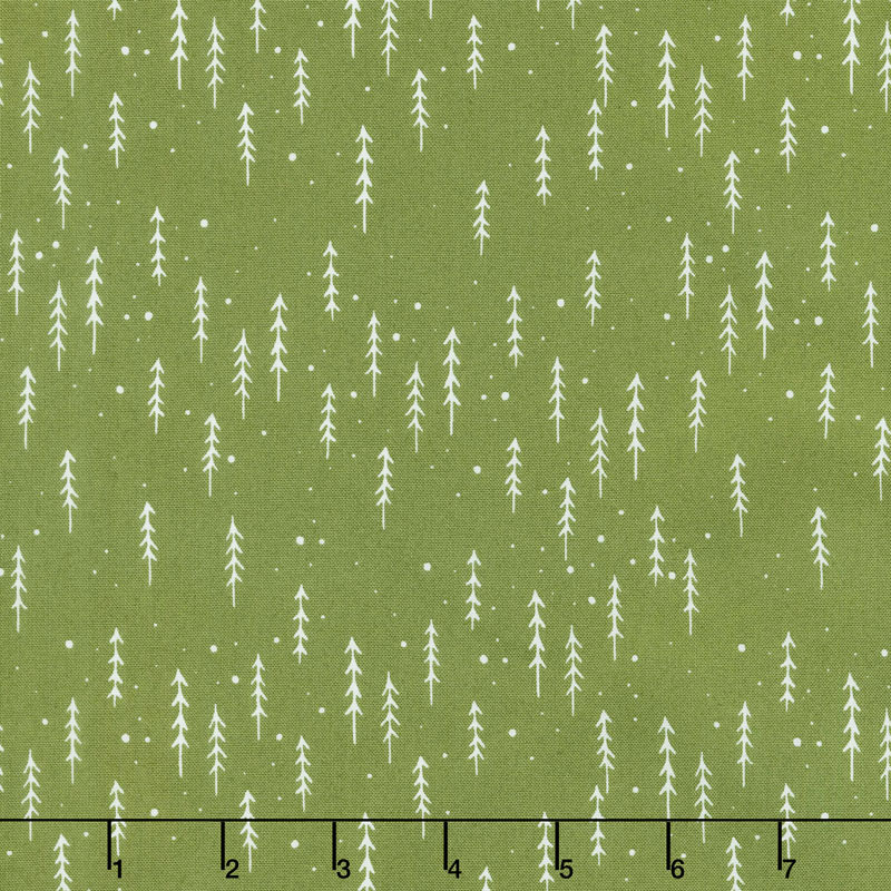 Merriment - Winter Trees Holly Yardage