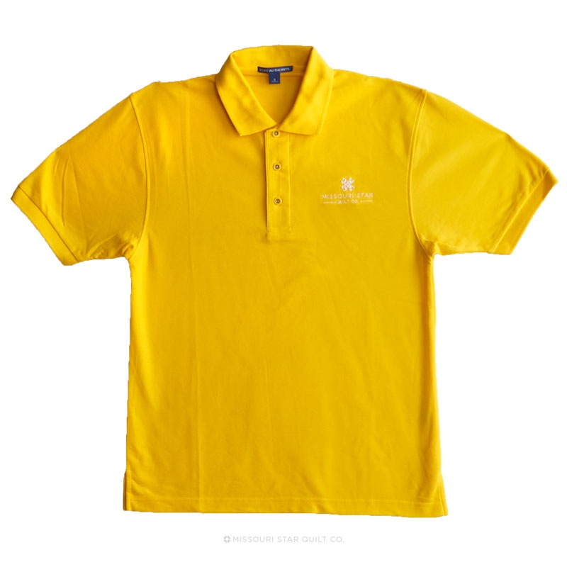 Embroidered Missouri Star Logo X-Large Polo - Sunflower
