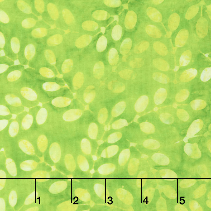 Artisan Batiks - Color Source 8 - Oval Leaves Wasabi Yardage
