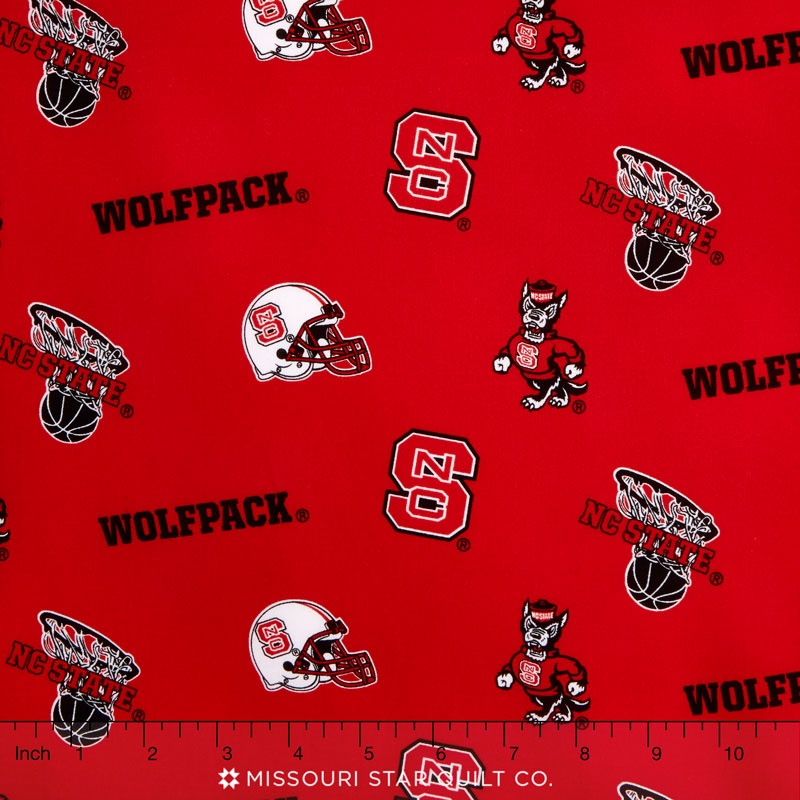 College - North Carolina State Tossed Allover Yardage