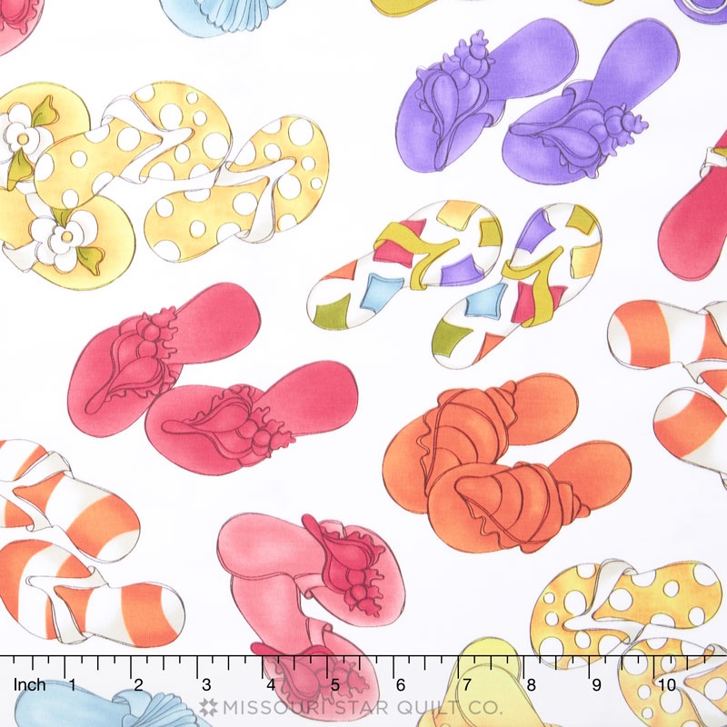 Lazy Beach - Lazy Flops White Yardage