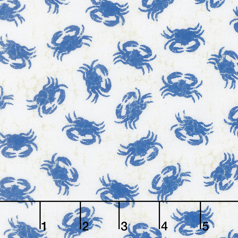 Shoreline - Crabs Blue Yardage