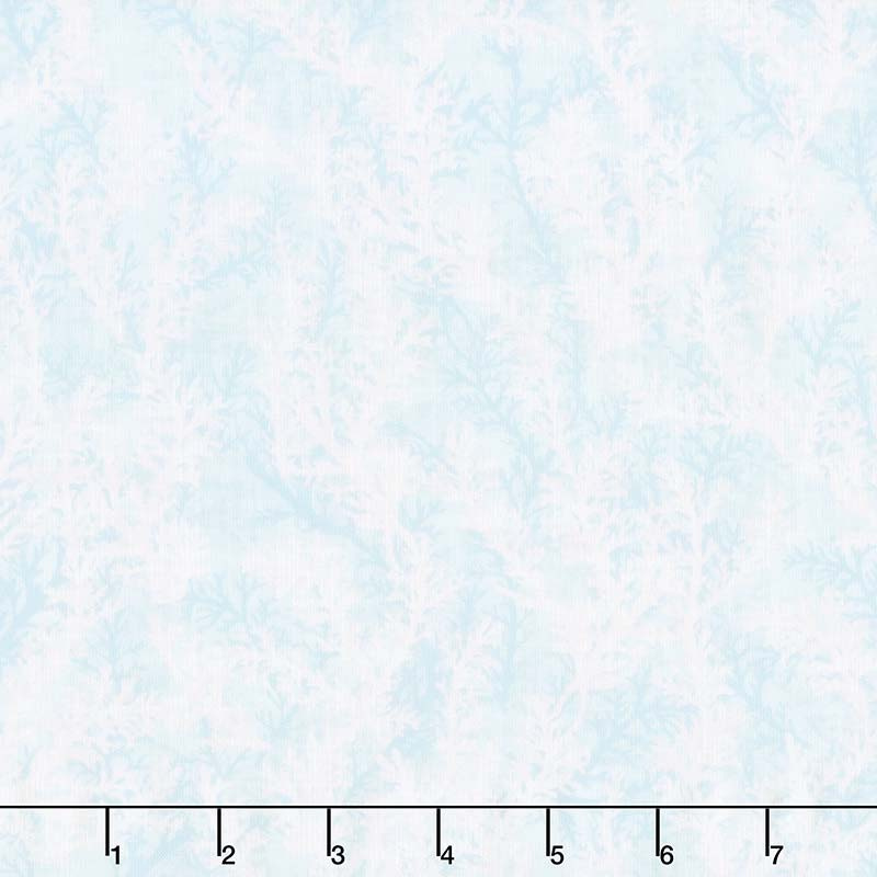Coastal Wishes - Coral Blue Yardage