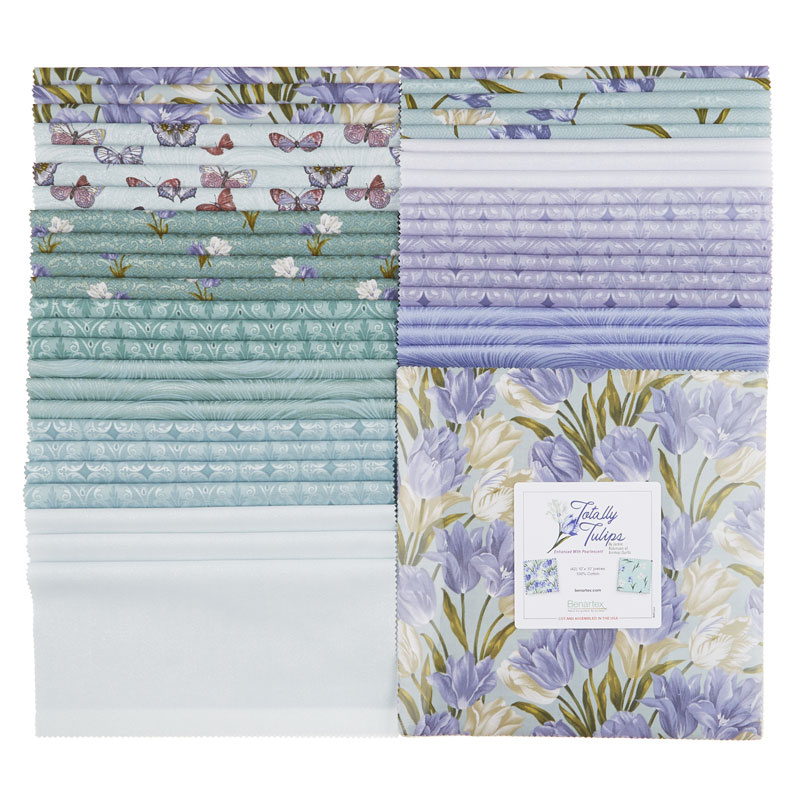 Totally Tulips Teal Pearlized 10