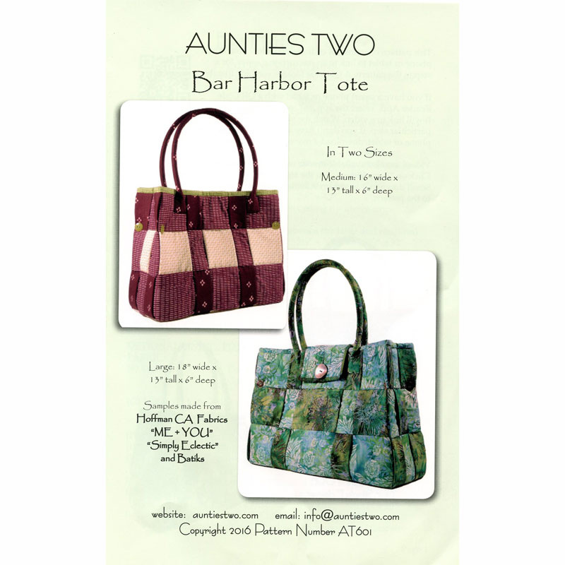 Bar Harbor Tote with Handles Pattern with Handle Tubing