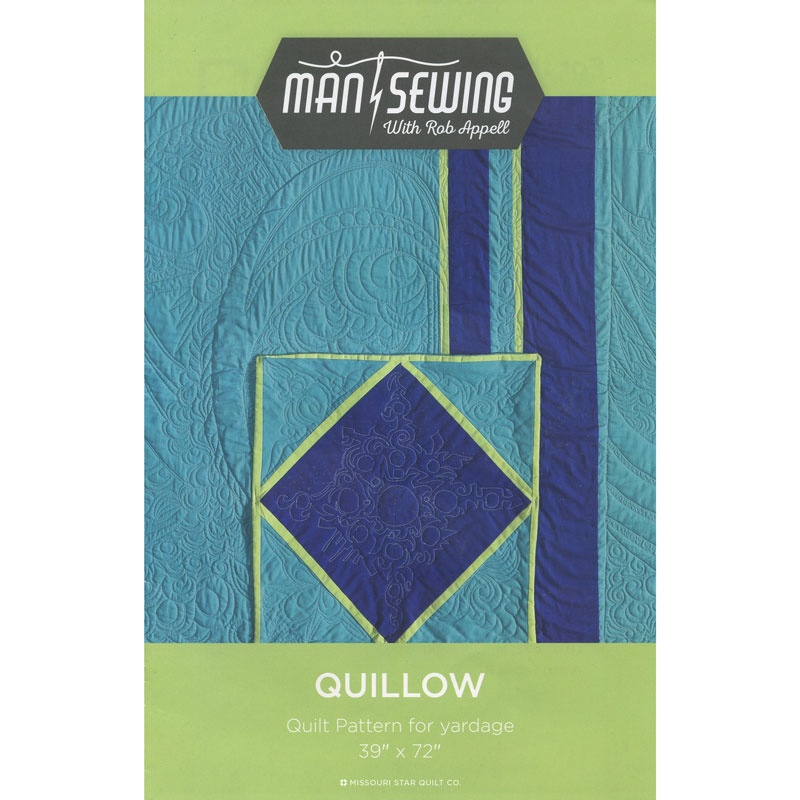 Man Sewing Quillow Pattern