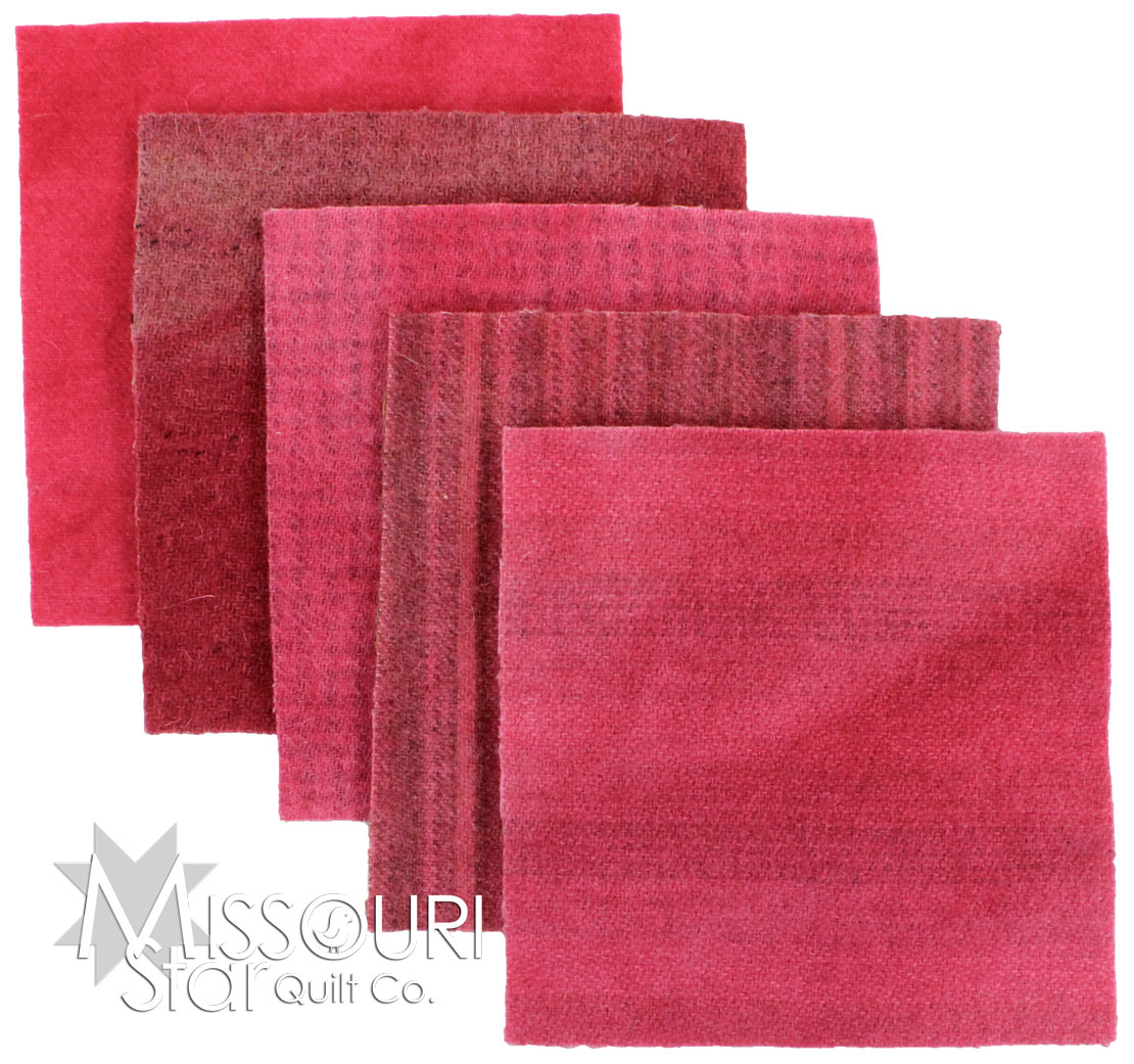 Red Wool Charm Pack