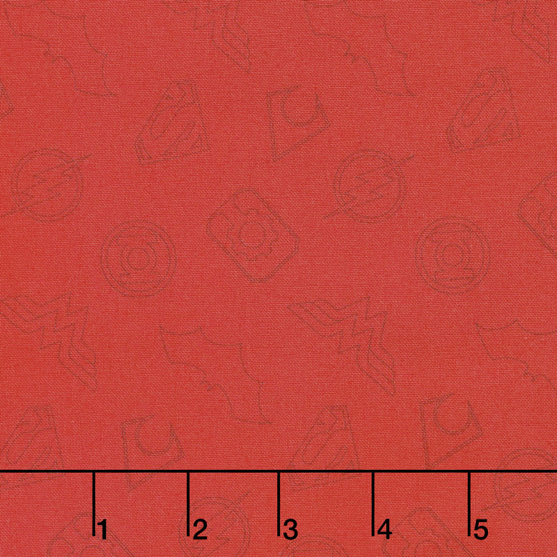 Justice League Activated - Logo Outline in Red Yardage