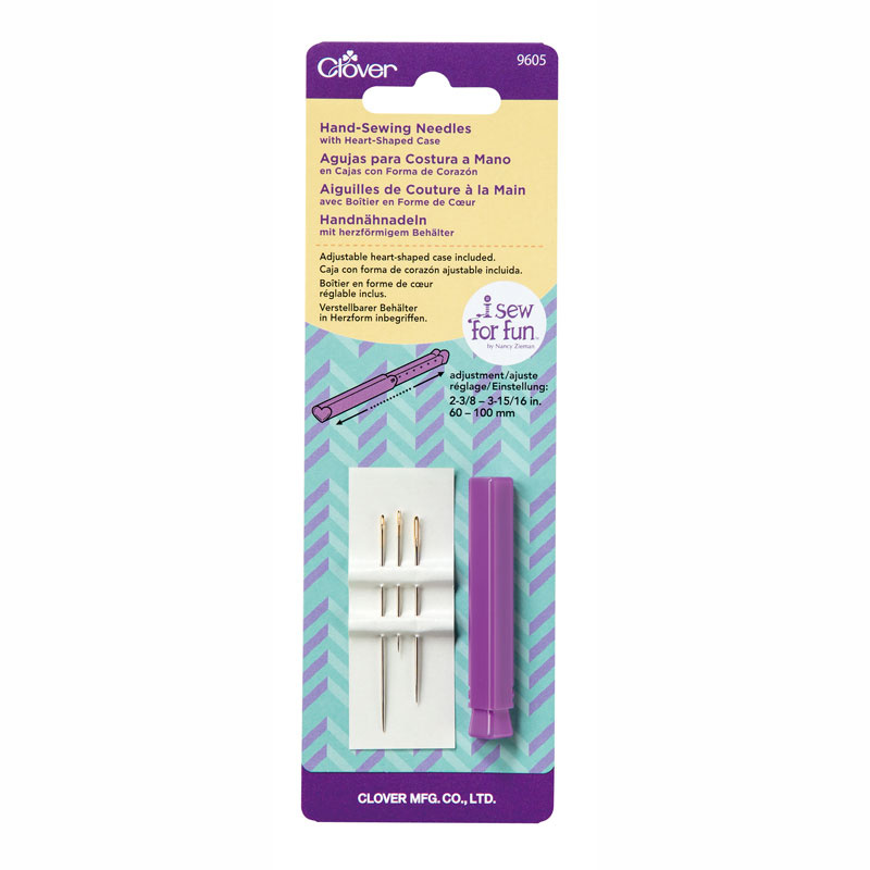 Clover HandSewing Needles with HeartShaped Case Nancy Zieman