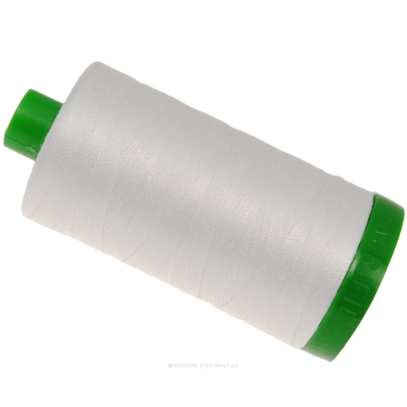 Aurifil 40 WT 100% Cotton Mako Large Spool Thread - Natural White