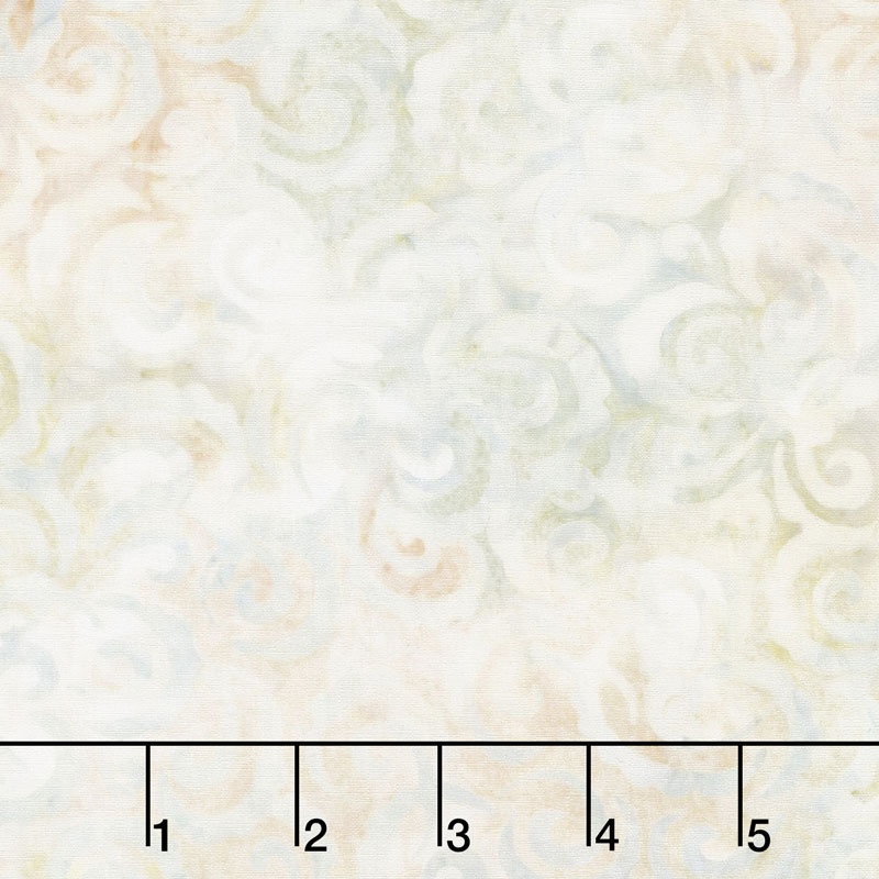 Icing on the Cake Batiks - Curlicues Ivory Yardage