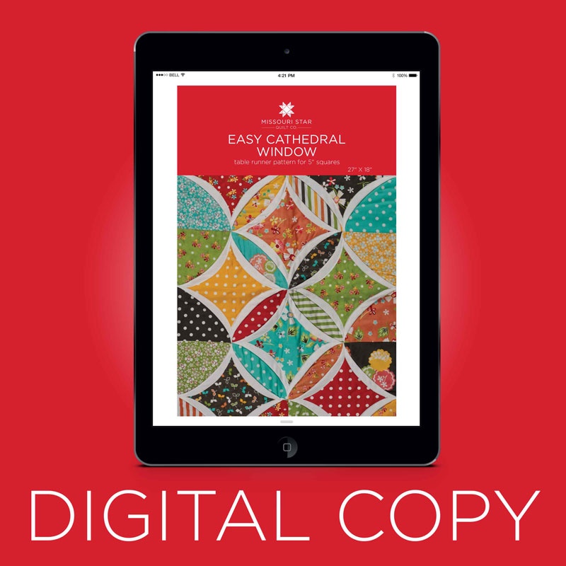 Digital Download Easy Cathedral Window Quilt Pattern by Missouri Star