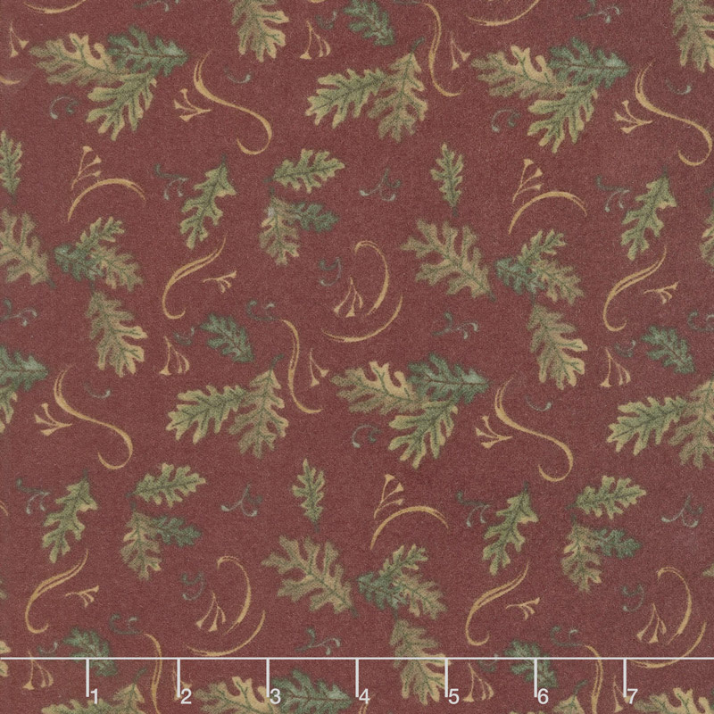 Return to Cub Lake - Oak Leaves Old Red Flannel Yardage
