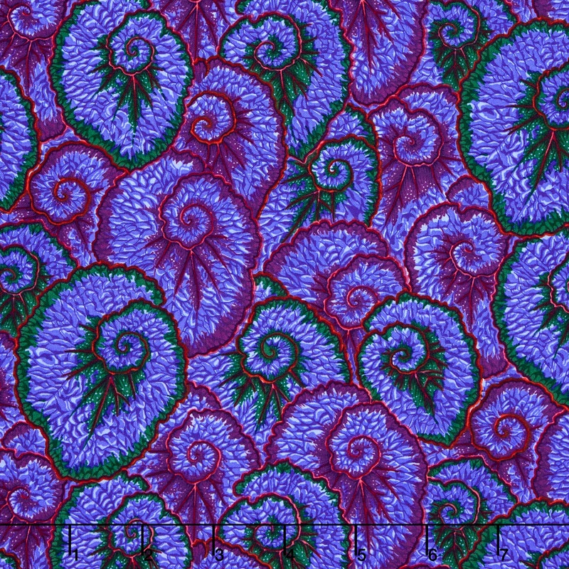Kaffe Collective Spring 2017 - Shade Curlique Blue Yardage
