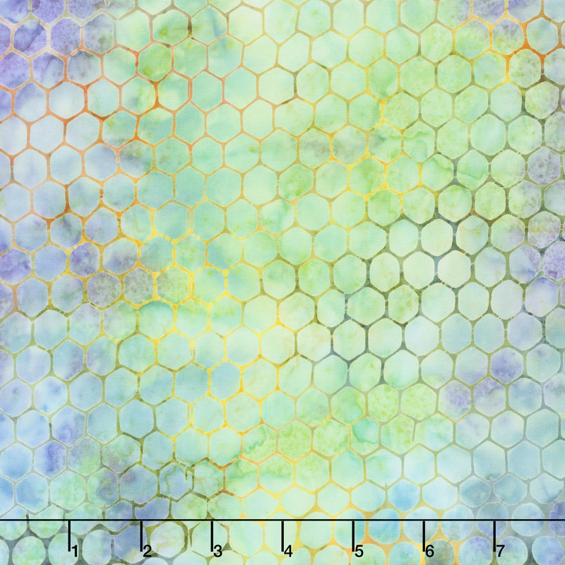 Tonga Batiks - Dragonfly Water Color Circles Dream Yardage