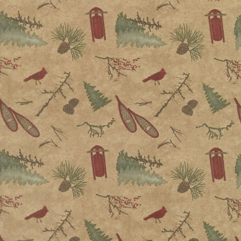 Frosted Flannels - Frosted Park Honey Yardage