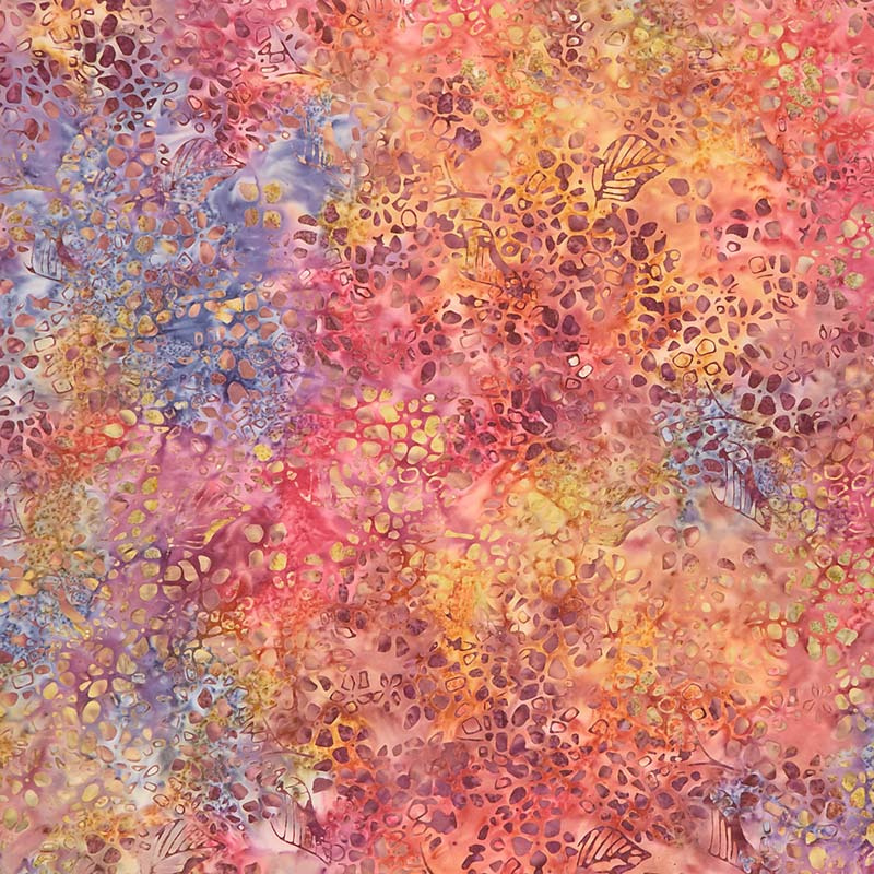 Artisan Batiks - Inspired by Nature Flowers Hydrangeas Summer Yardage