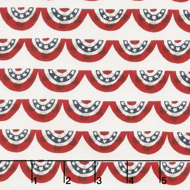 Celebrate America! - Banners Cream Yardage