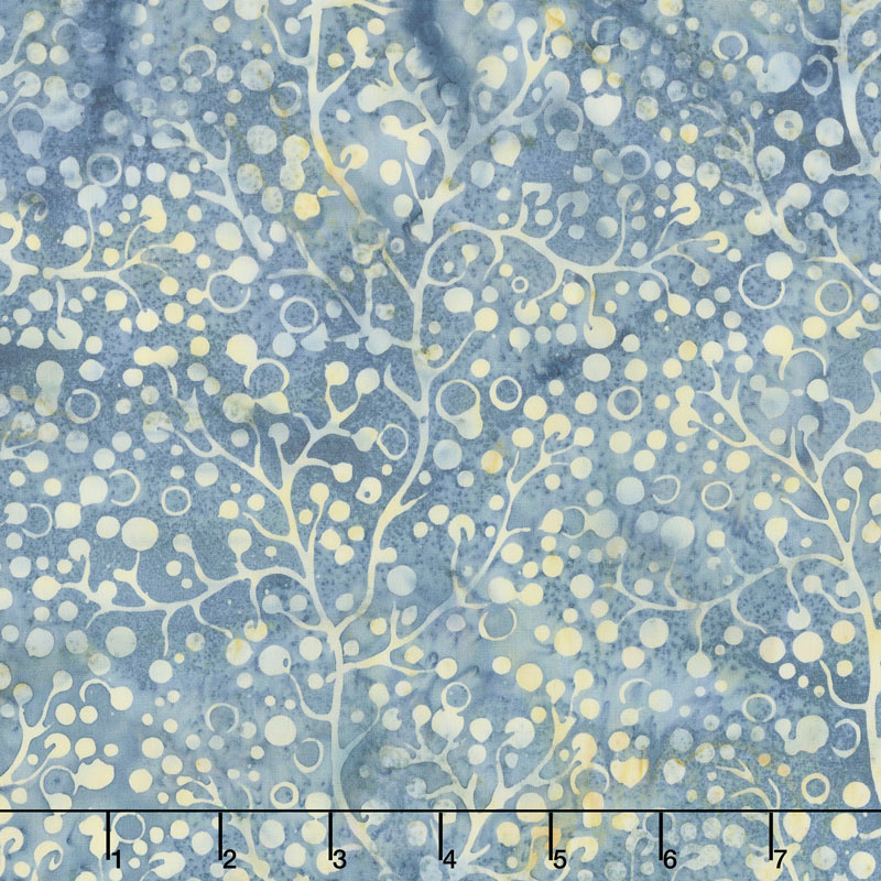 Faded Blue Jeans Batiks - Berries Cloud Yardage