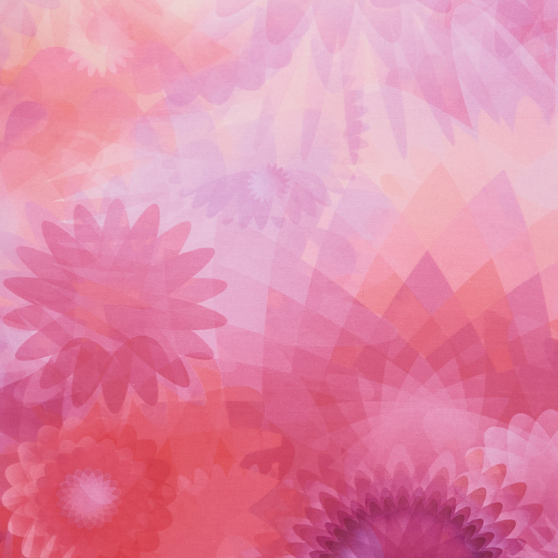 Gradients - Blooms Purples & Pinks Digitally Printed Yardage