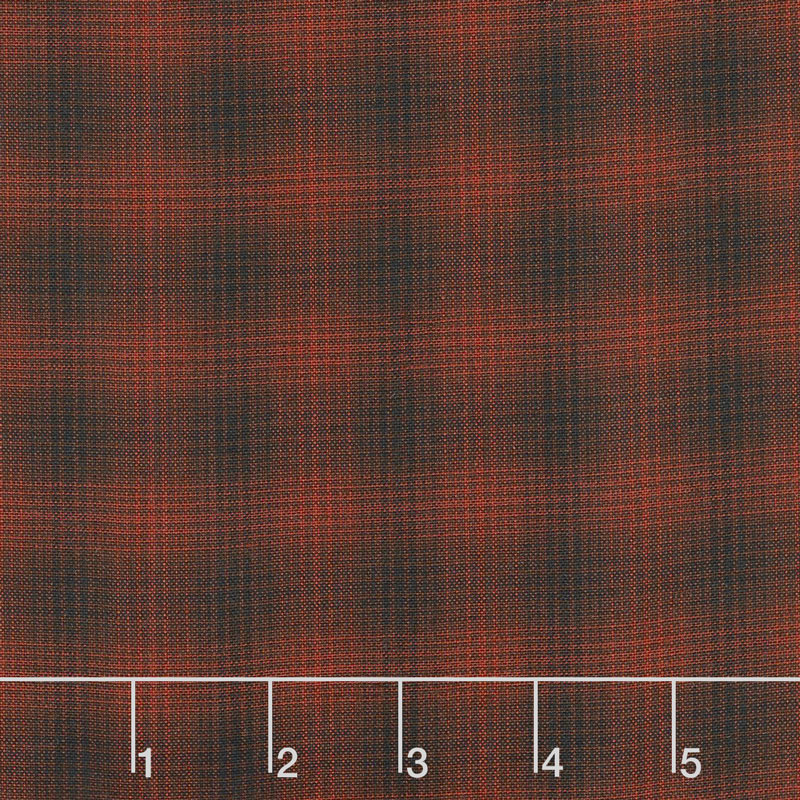 Itty Bitty - Small Plaid Red Yarn Dye Yardage