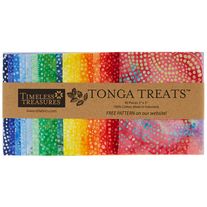 Tonga Treats Batiks - Colorwheel Rainbow Minis