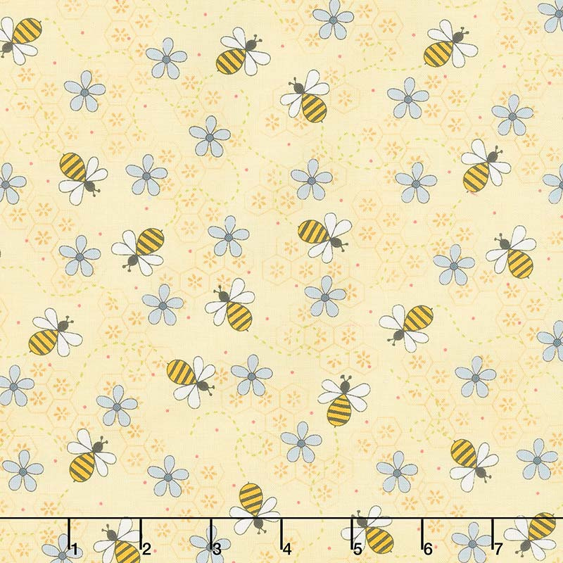 All About the Bees - Bee Trails Yellow Yardage