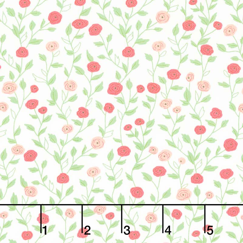 Bloomington - Pocket Full of Posies Eggshell Yardage