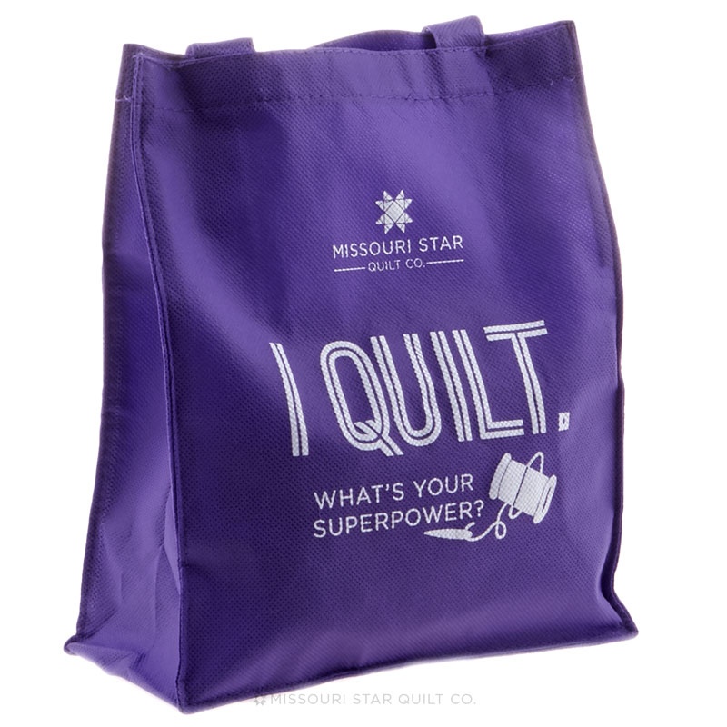 Missouri Star Purple Tote Bag I Quilt. What's Your Superpower?