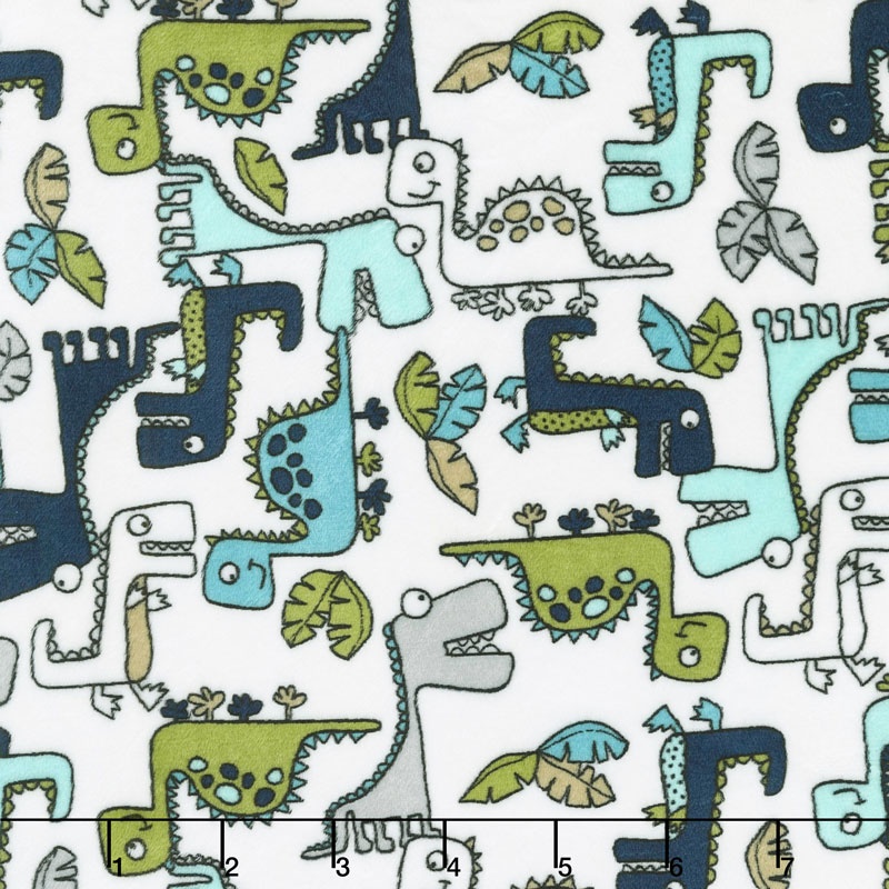 Cuddle Prints - Roar! Teal 60