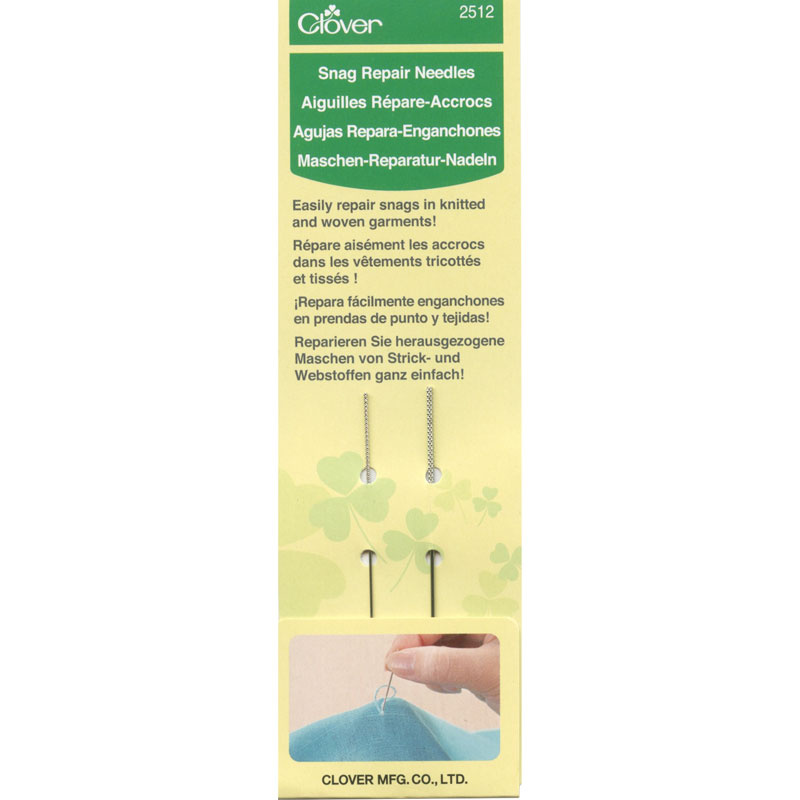 Clover Snag Repair Needles Clover Needlecraft Clover Needlecraft, Inc.