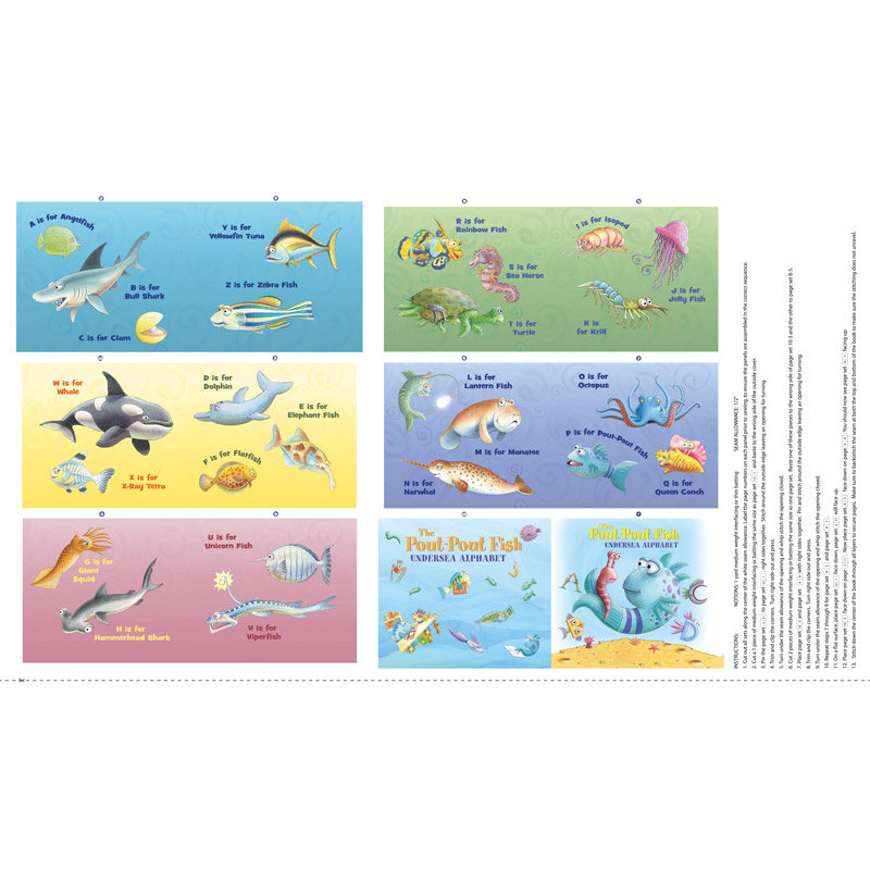 The Pout Pout Fish - Alphabet Book Panel